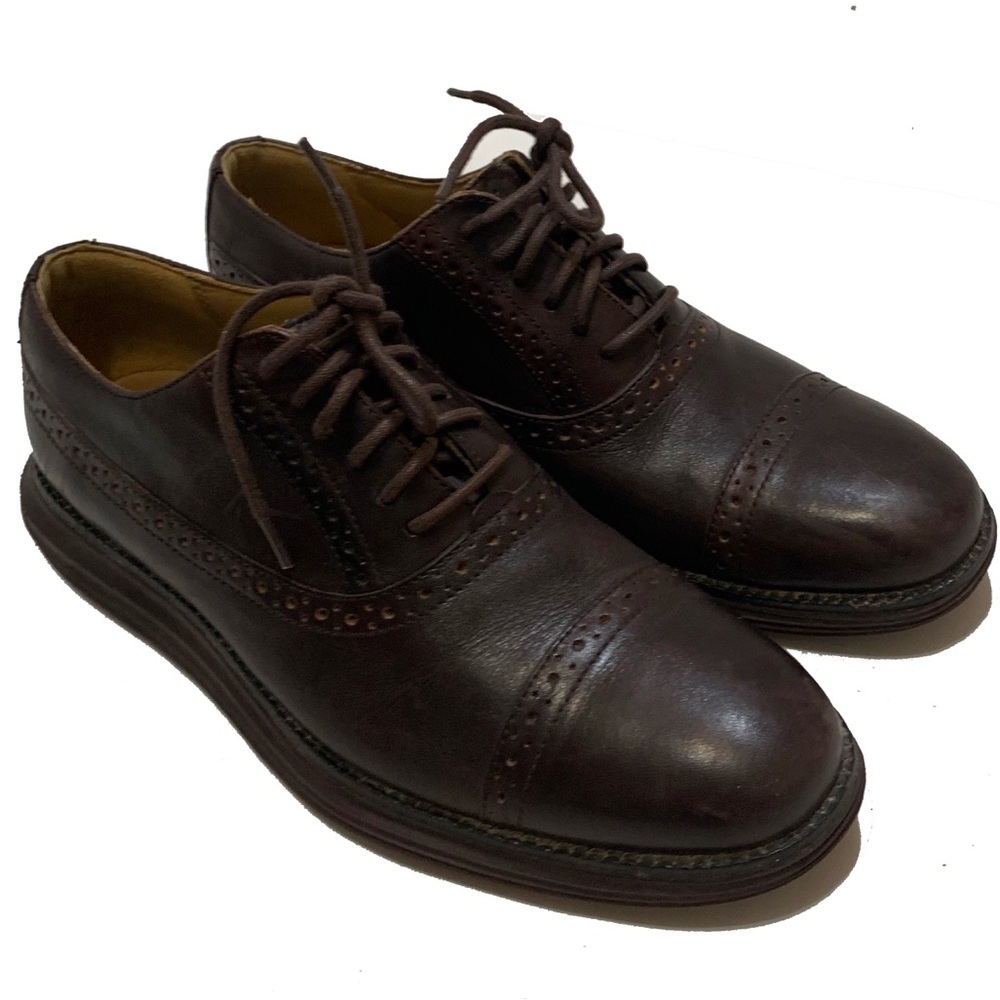 8.5 /  Cole Haan Lunargrand Oxfords brown shoes